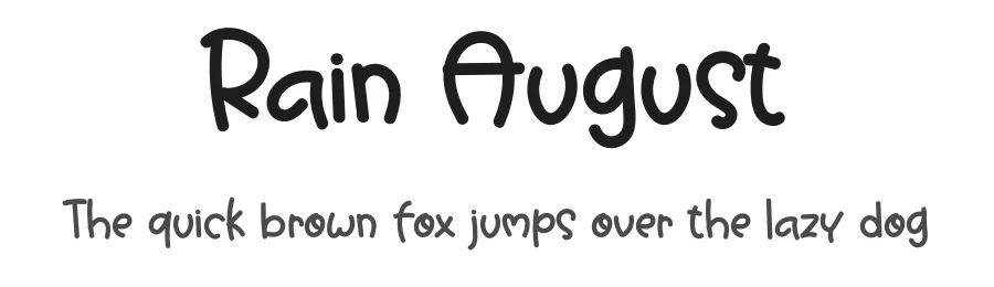 Rain August by Mr.Soon Design โ Decorative Font