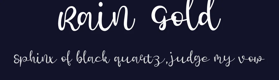 Rain Gold by Fadlilah Studio — Script Handwritten Font — thumbnail 2