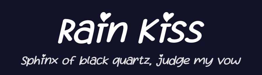 Rain Kiss by Letterena Studios — Decorative Font — thumbnail 2