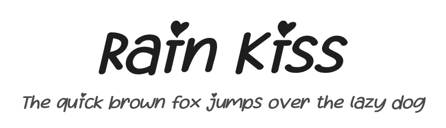Rain Kiss by Letterena Studios — Decorative Font