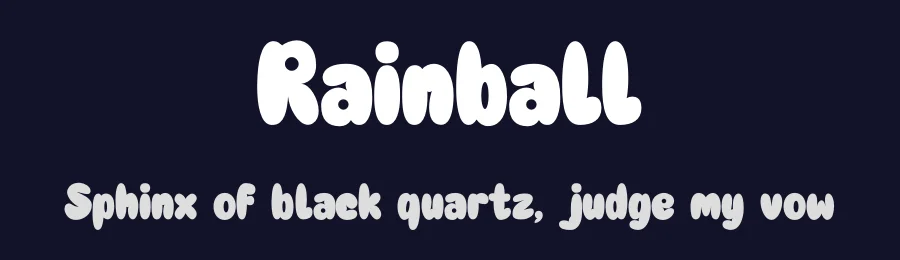 Rainball by Onne Hermawan — Decorative Font — thumbnail 2