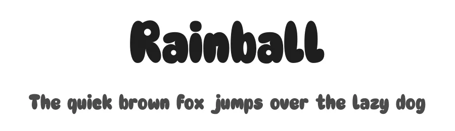 Rainball by Onne Hermawan — Decorative Font