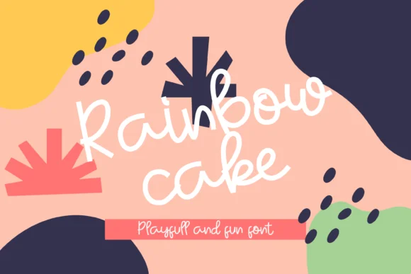 Rainbow Cake Font by Ongtype co. by Ongtype co. — Script Handwritten Font