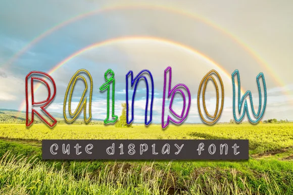Rainbow Font by FL Space by FL Space — Wedding Font