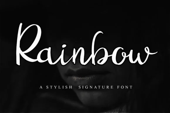 Rainbow Font by najmustsaqib.creator by najmustsaqib.creator — Script Handwritten Font