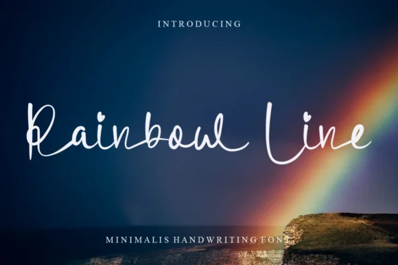 Rainbow Line Font by Garcio — Script Handwritten Font
