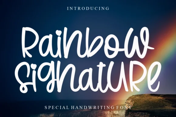 Rainbow Signature Font by Garcio — Script Handwritten Font