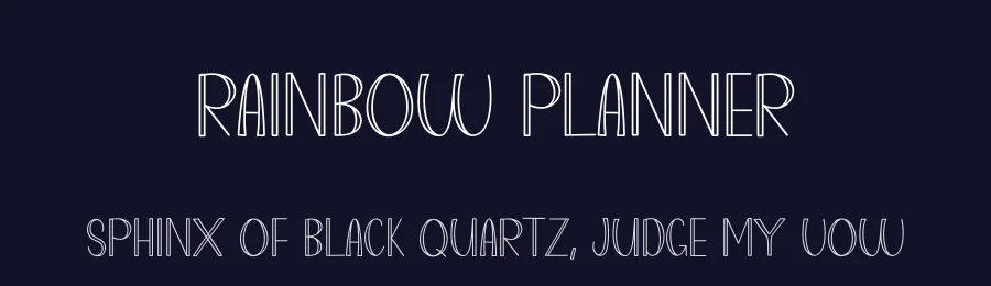 Rainbow Planner by Belina Studio — Decorative Font — thumbnail 2