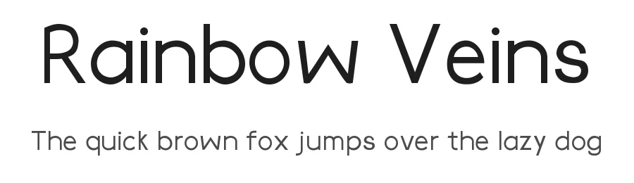 Rainbow Veins by Alice Rojas — Decorative Font