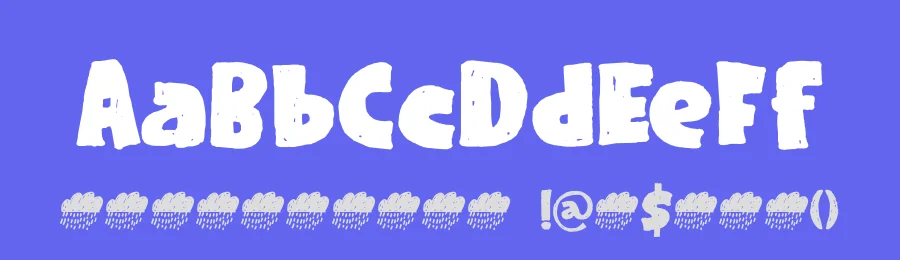 Rainclouds by Hanoded — Decorative Font — thumbnail 3
