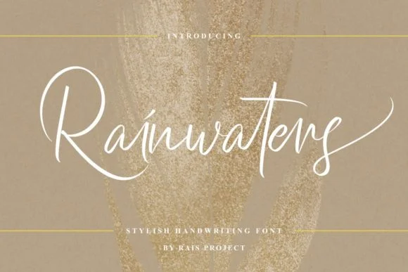 Rainwaters Font by RaisProject — Script Handwritten Font