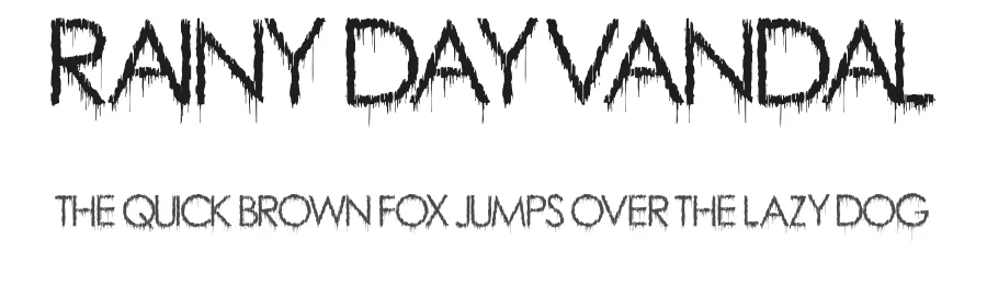 Rainy Day Vandal by KC Fonts — Decorative Font