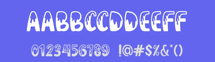 Rainy Snow by Graphicxell — Decorative Font — thumbnail 3