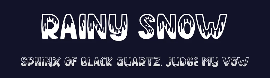 Rainy Snow by Graphicxell — Decorative Font — thumbnail 2