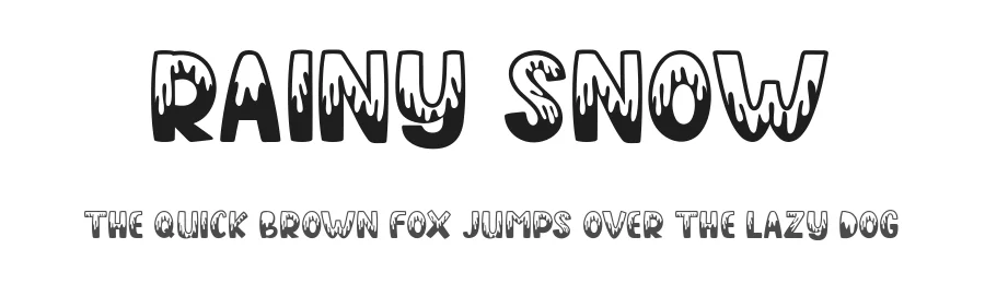 Rainy Snow by Graphicxell — Decorative Font