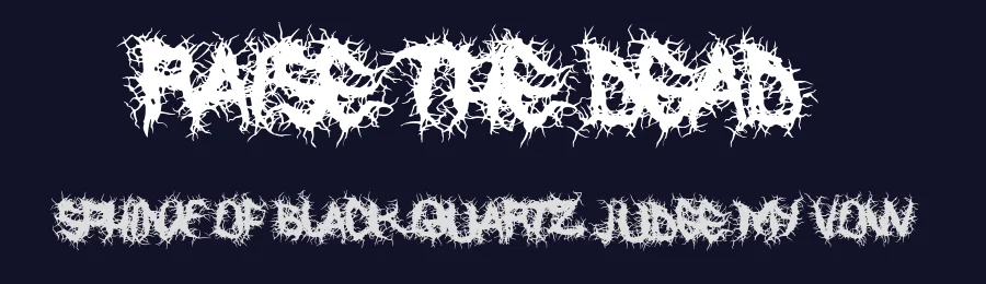 Raise the Dead by Fontmonger — Decorative Font — thumbnail 2