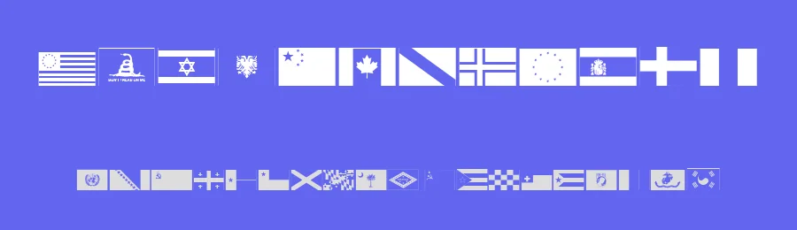 Raise Your Flag by Iconian Fonts — Dingbats Font — thumbnail 3