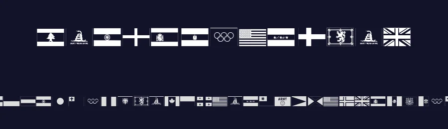 Raise Your Flag by Iconian Fonts — Dingbats Font — thumbnail 2