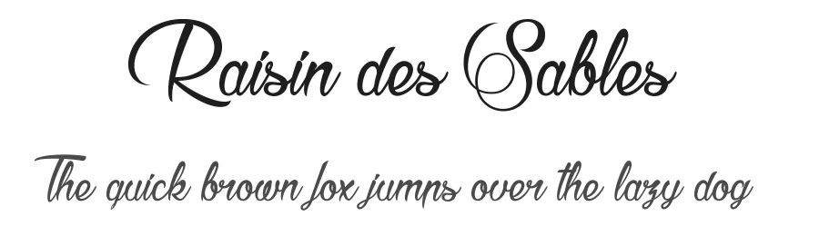 Raisin des Sables
