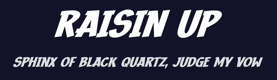 Raisin Up by Gassstype — Decorative Font — thumbnail 2