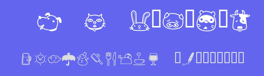 Rakugaki — Dingbats Font — thumbnail 3