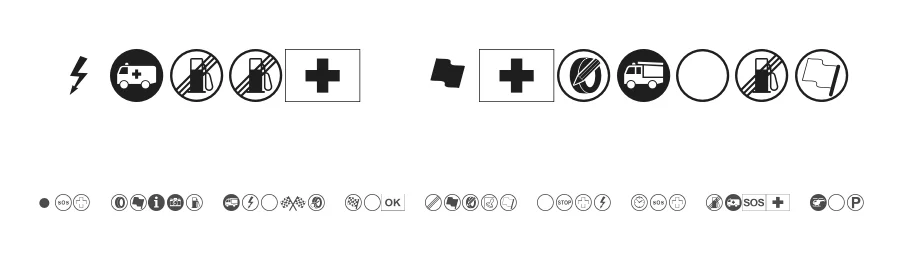 Rally Symbols by 2D Typo — Dingbats Font