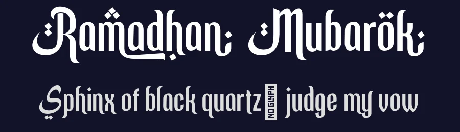 Ramadhan Mubarok by Silverdav Studio — Decorative Font — thumbnail 2