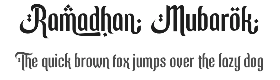 Ramadhan Mubarok by Silverdav Studio — Decorative Font