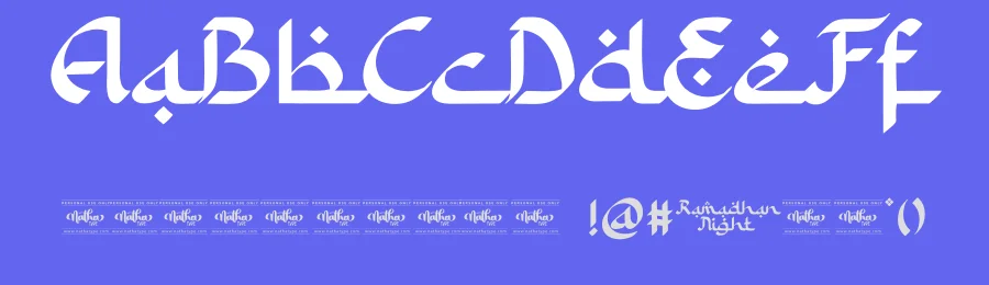 Ramadhan Night by Nathatype — Decorative Font — thumbnail 3