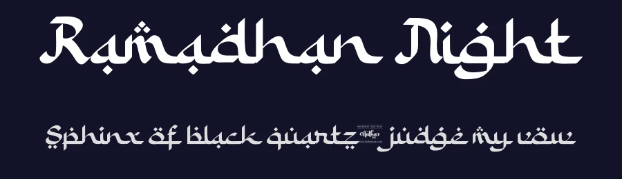Ramadhan Night by Nathatype — Decorative Font — thumbnail 2