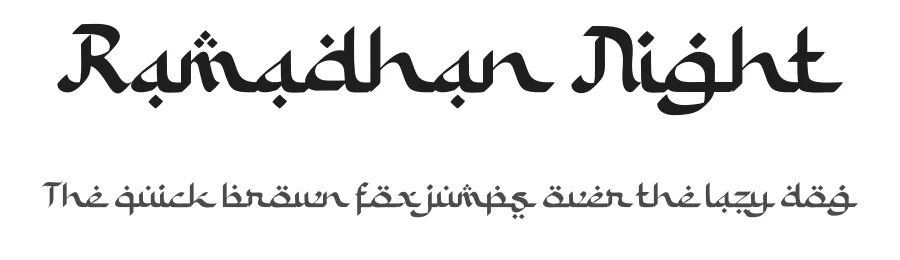 Ramadhan Night by Nathatype β Decorative Font