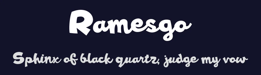 Ramesgo by Em Nazar — Decorative Font — thumbnail 2