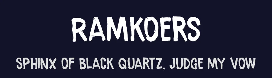 Ramkoers by Hanoded — Decorative Font — thumbnail 2