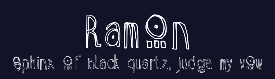 Ramon by Piet — Decorative Font — thumbnail 2
