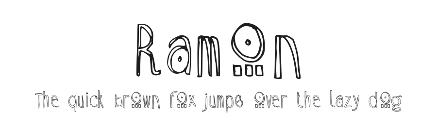 Ramon by Piet β Decorative Font
