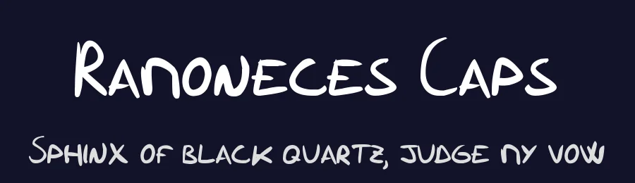 Ramoneces Caps by Ramón González — Decorative Font — thumbnail 2