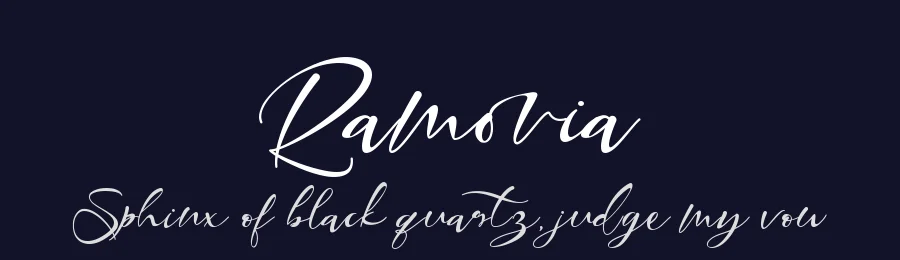 Ramovia by Letterara — Script Handwritten Font — thumbnail 2