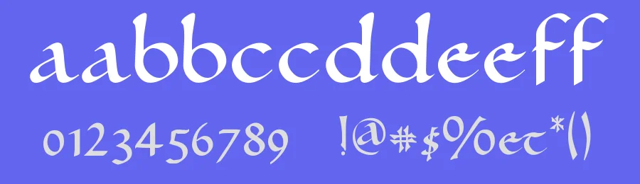 Ramsey SD by Steve Deffeyes — Blackletter Font — thumbnail 3