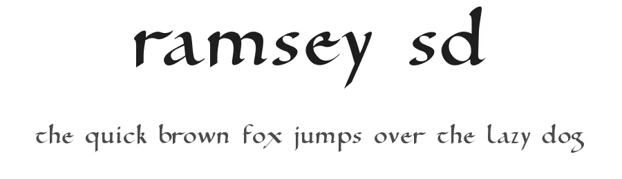 Ramsey SD by Steve Deffeyes — Blackletter Font
