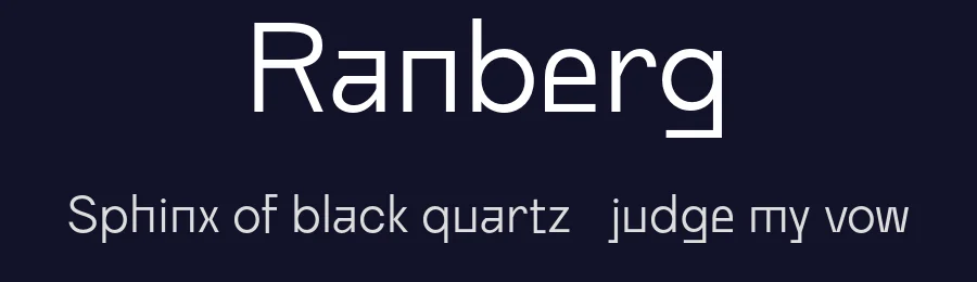Ranberg by Craft Supply Co. — Sans Serif Font — thumbnail 2