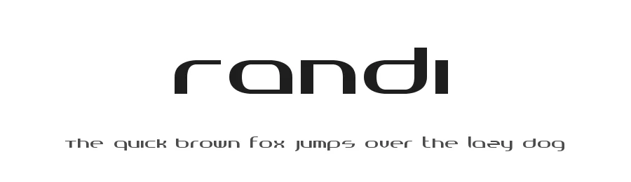 Randi by Beyond Design — Display Font