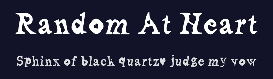 Random At Heart by Laelae — Decorative Font — thumbnail 2