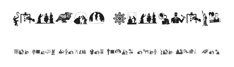 Random Dingbats by Intellecta Design β Dingbats Font