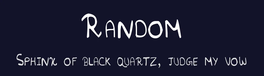 Random by Bhavesh Shaha — Decorative Font — thumbnail 2