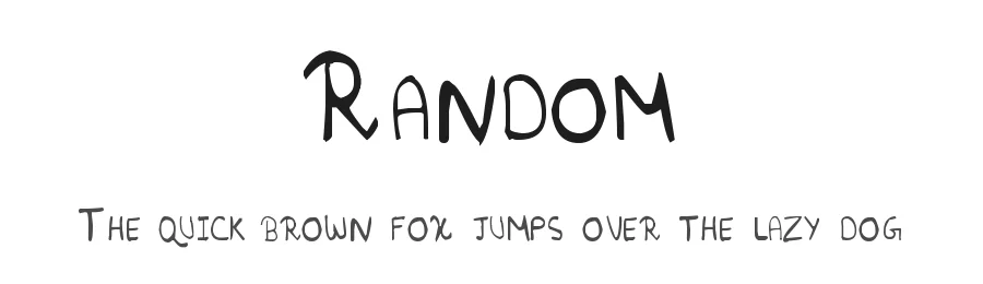 Random by Bhavesh Shaha — Decorative Font
