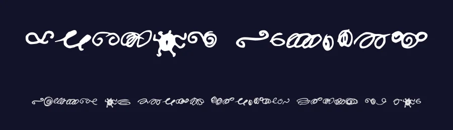 Random Swirls by David Ireland — Dingbats Font — thumbnail 2