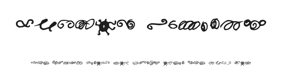 Random Swirls by David Ireland — Dingbats Font
