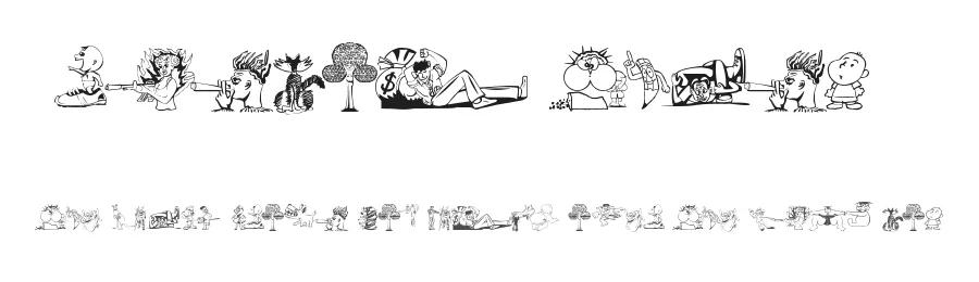 Random Thing 1 by weknow — Dingbats Font