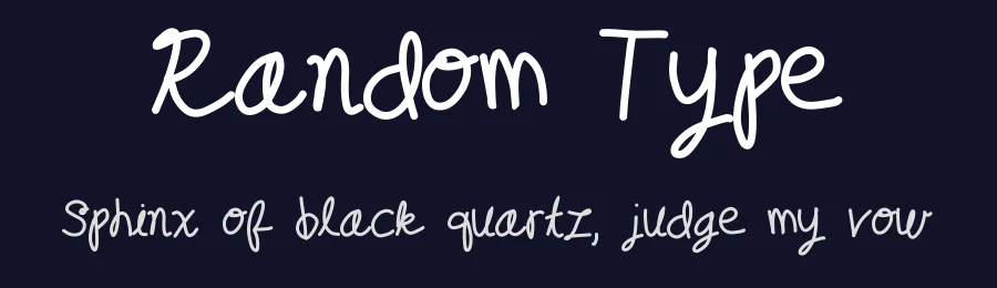 Random Type by Geronimo Font Studios — Script Handwritten Font — thumbnail 2