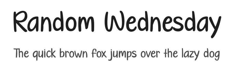 Random Wednesday